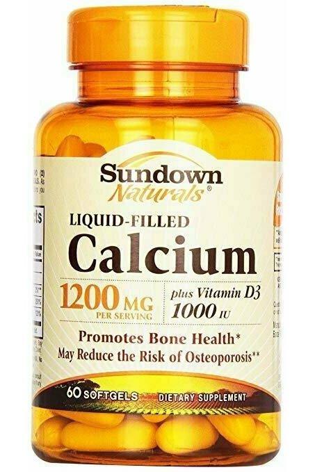 Sundown, Calcium 1200 Plus D Liquid Filled Softgels, 60 ct