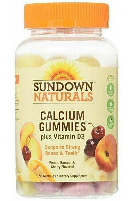 Sundown Naturals Calcium Plus Vitamin D3 Gummies, 50 Count