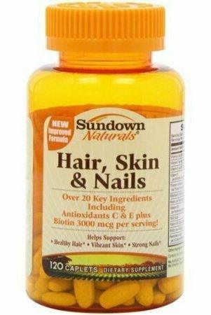 Sundown Naturals Hair, Skin & Nails Caplets 120 each