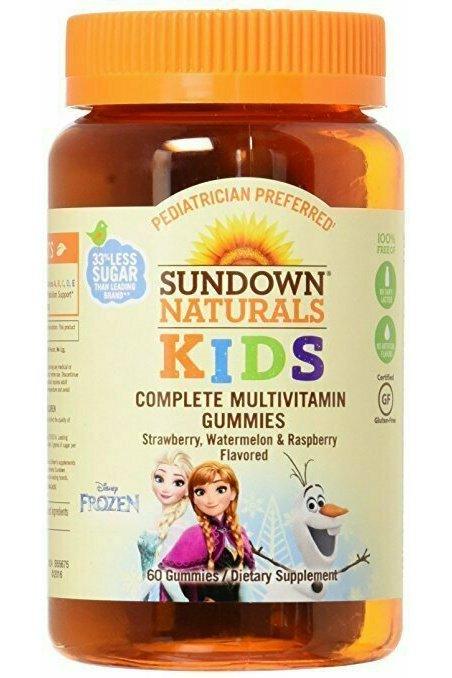 Sundown Naturals Kids Disney Frozen Complete Multivitamin, 60 Count
