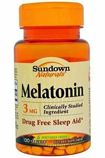 Sundown Naturals Melatonin 3 Mg, 120 Count