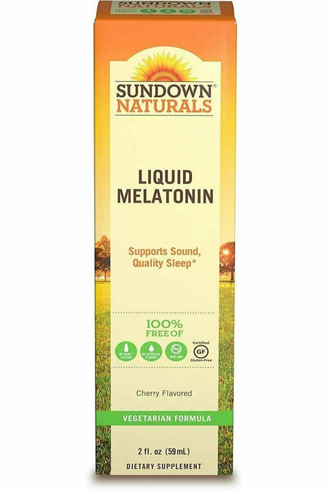 Sundown Naturals Sublingual Melatonin Liquid Cherry Flavor, 2oz