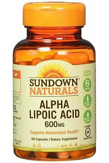 Sundown Naturals Super Alpha Lipoic Acid, 600mg, Capsules 60 each