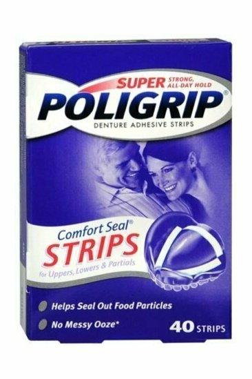 SUPER POLIGRIP Comfort Seal Strips 40 Each
