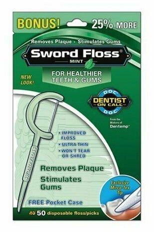 Sword Floss Easy Flossing, Mint Flavor - 40 Each