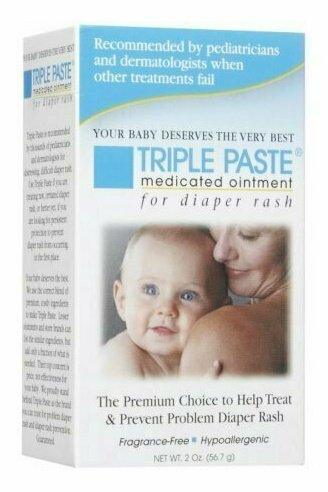 Triple Paste Medicated Ointment for Diaper Rash 2 oz