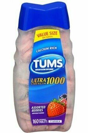 TUMS Ultra 1000 Tablets Assorted Berries 160 Tablets