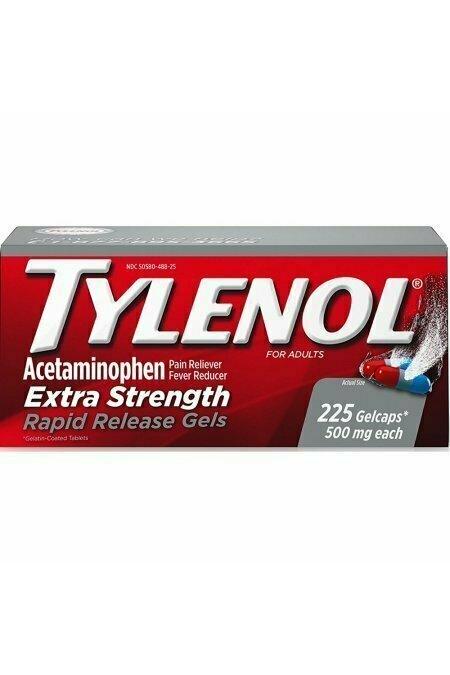 TYLENOL Acetaminophen Rapid Release Gelcaps 500 mg 225 each