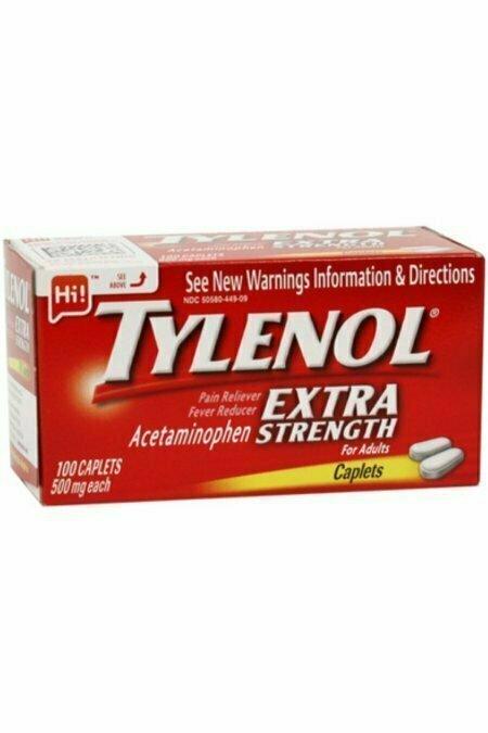 TYLENOL Extra Strength Pain Reliever & Fever Reducer, 500 mg 100 each