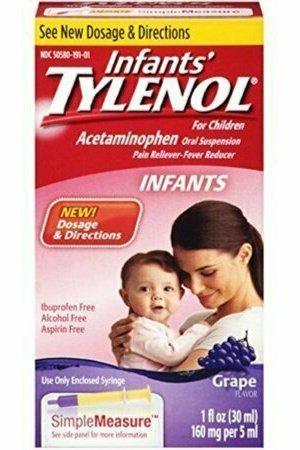 TYLENOL Infants' Oral Suspension Grape Flavor 1 oz