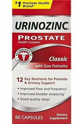 Urinozinc Original Prostate Health Supplement, 60 Capsules