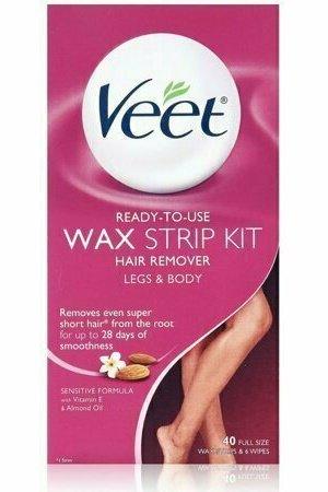 VEET Ready To Use Wax Strips Legs & Body 40 each