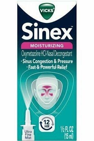 Vicks Sinex Moisturizing Nasal Decongestant, Ultra Fine Mist 0.5 oz