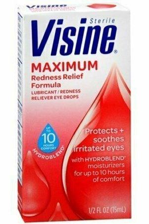 Visine Maximum Redness Relief Eye Drops 0.50 oz