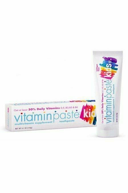 Vitaminpaste Multivitamin Kids Fluoride Free Toothpaste, Bubblegum, 4.1 Oz