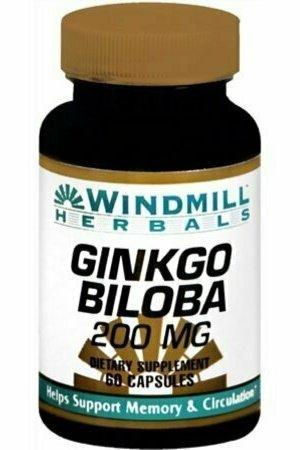 Windmill Herbals Ginkgo Biloba 200 mg 60 Capsules