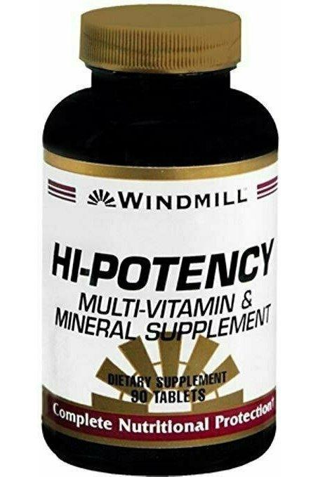 Windmill Hi-Potency Multi-Vitamin and Mineral Tablets 90 count