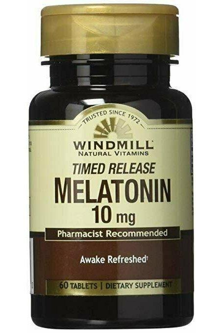 Windmill Melatonin Tabs, 10 mg, 60 count