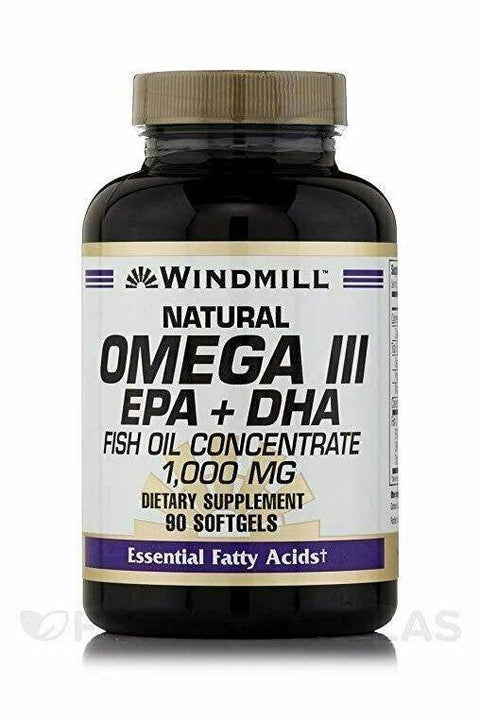 Windmill Omega 3 Fish Oil 1,000 mg Softgels, 90 ct