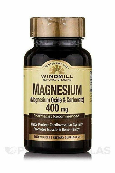 Windmill Vitamin Magnesium Oxide 400 mg - 100 tablets