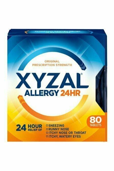 Xyzal 24 Hour Allergy Relief Tablets 80 each