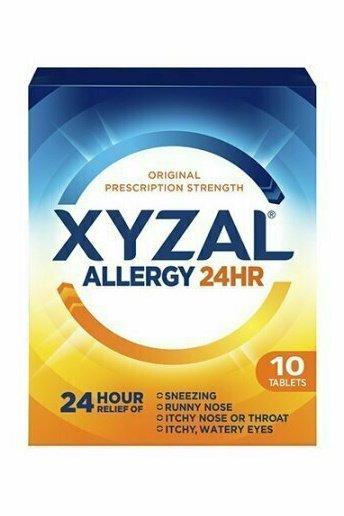 Xyzal Allergy 24 Hour Relief Of Tablets, 10 Each