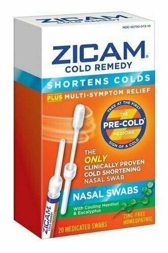 Zicam Cold Remedy Nasal Swabs 20 each