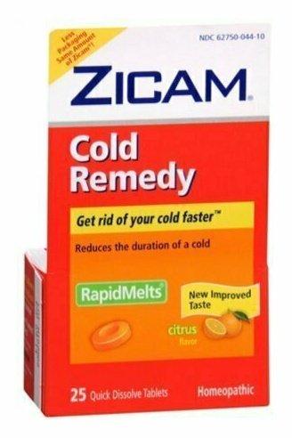 Zicam Cold Remedy RapidMelts with Vitamin C Citrus 25 Each
