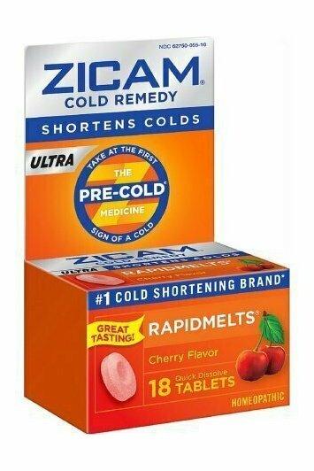 Zicam Ultra Cold Remedy RapidMelts, Cherry 18 each