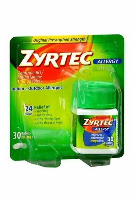 Zyrtec Allergy 10 mg Tablets 30 each