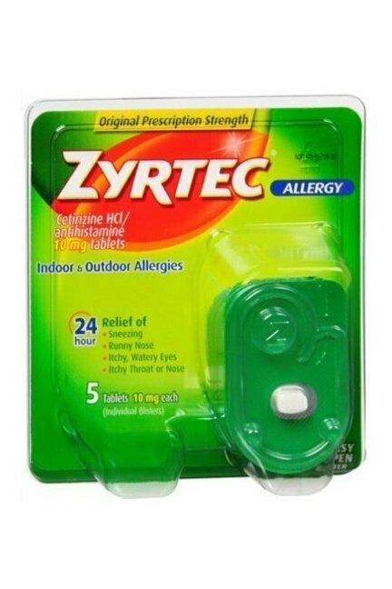 Zyrtec Allergy 10 mg Tablets 5 each