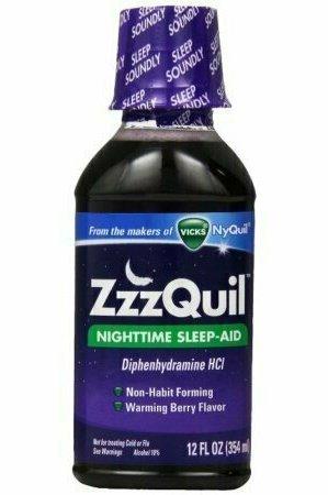 ZzzQuil Nighttime Sleep-Aid Liquid, Warming Berry Flavor 12 oz